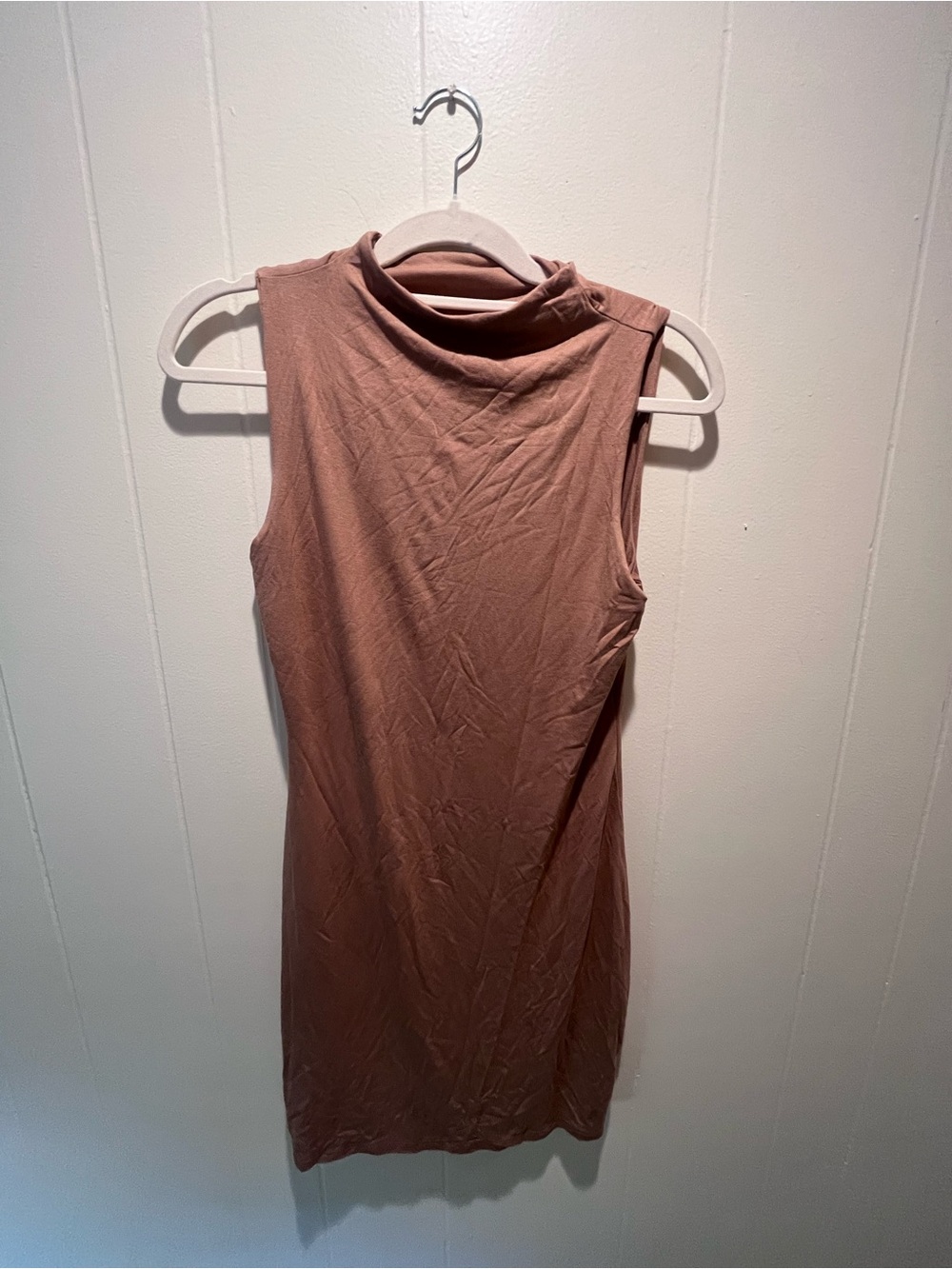 Velvet Torch Sleeveless Mock Neck Camisole in Taupe